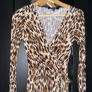 Animal print romper